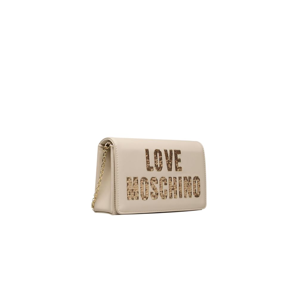 Love Moschino Beige Polyethylene Crossbody Bag